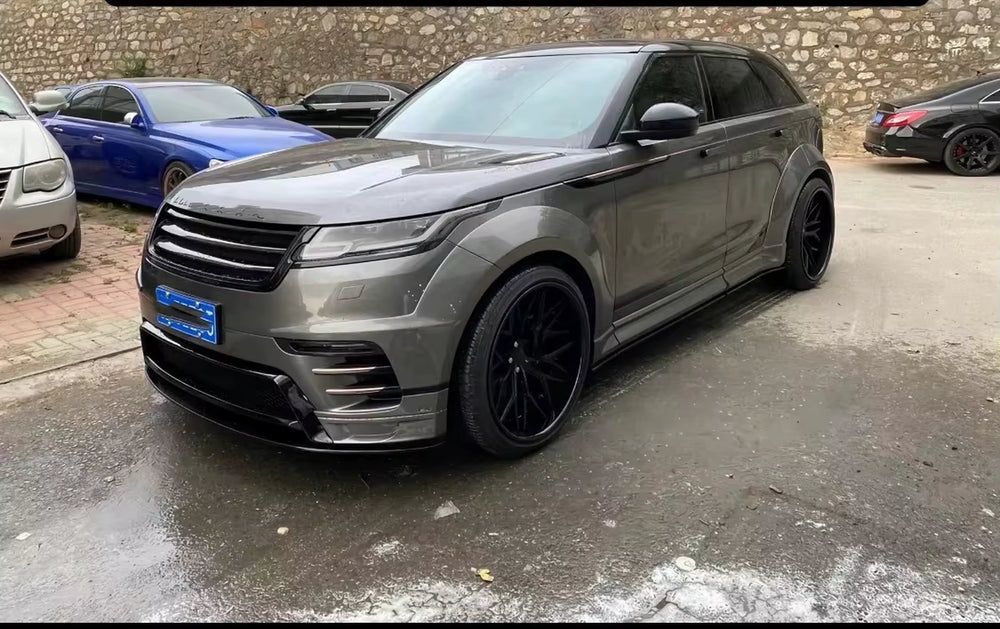 Car Bumper Body Kit for Range Rover Velar Upgrade LM Style Wide Body Kit Front and Rear Bumper Spoiler Grille