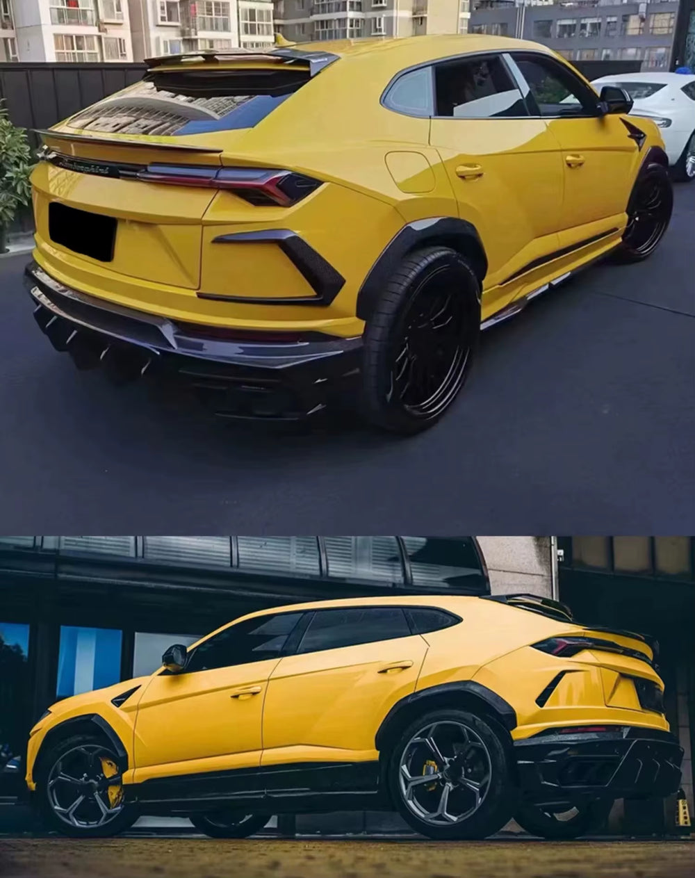 Msy Style Body Kit for Lamborghini Urus Carbon Fiber Front Lip Skirt Rear Diffuse Spoiler Wide Body Kit