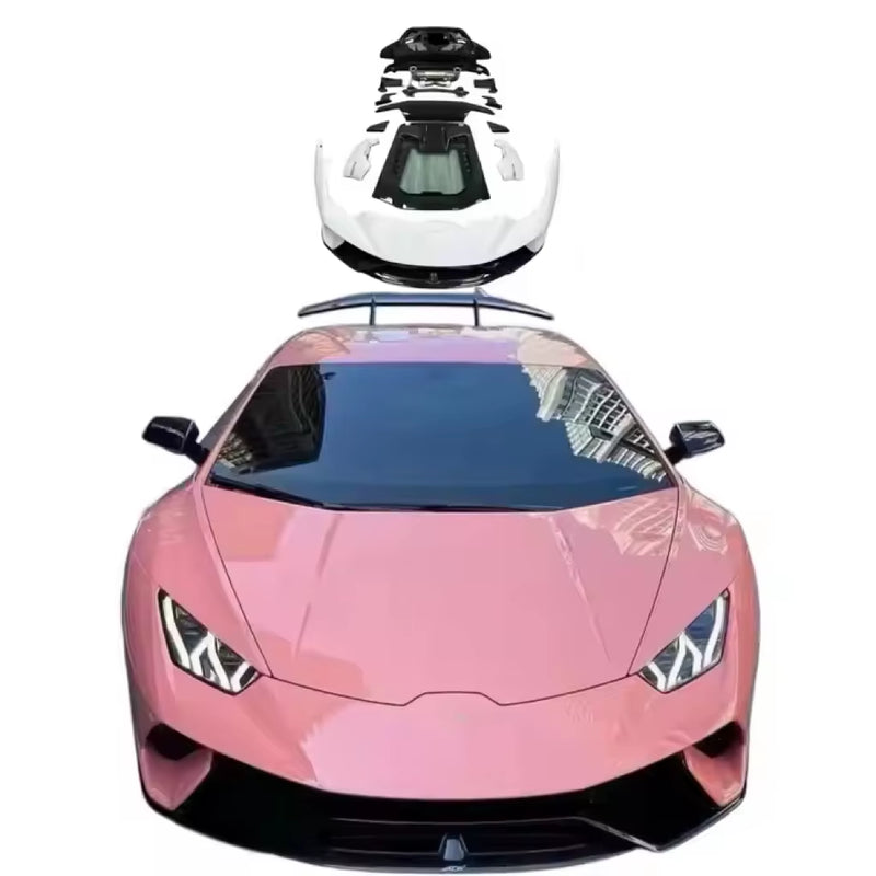 Performante Style Body Kit for Lamborghini Huracan Lp610 Exhaust Engine Cover Car Front Rear Bumper Spoiler
