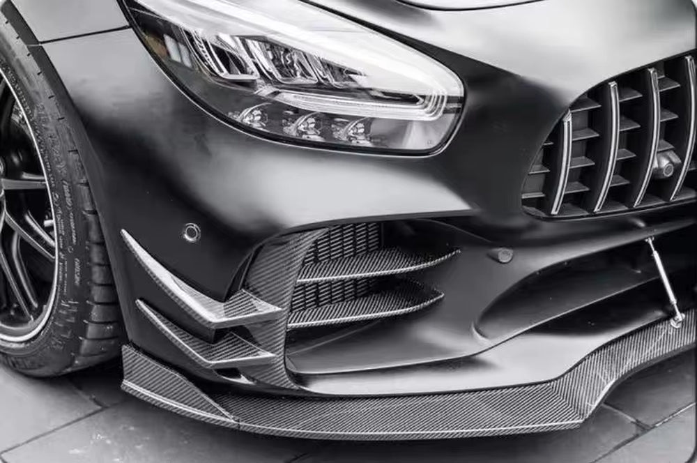 For Mercedes-Benz Amg Gtr Carbon Fiber Front Lip Separator Air Knife