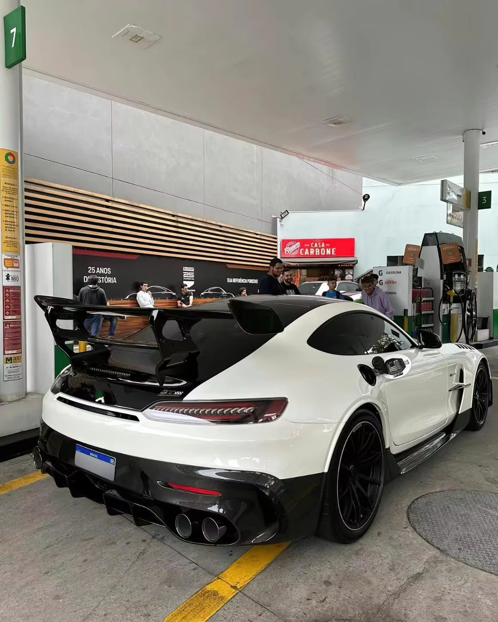 Hight Quality Pp+Dry Carbon Fiber Front/Rear Bumper Spoiler for Mercedes-Benz AMG-GT 2014-2020 Black Series Body Kit