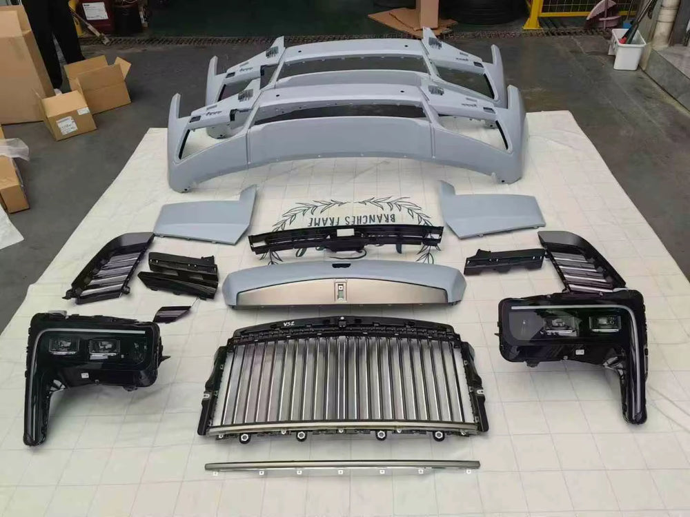 Cullinan Update to New 2025 Car Front Bumper Rear Bumper Engine Hood Body Kit for Rolls Royce Cullinan
