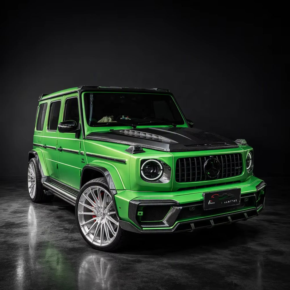TOP Style Body Kit for Mercedes-Benz G-Class W464 W465 G63 Dry Carbon Fiber Front Lip Hood Rear Diffuser Spoiler Wide Bodykits