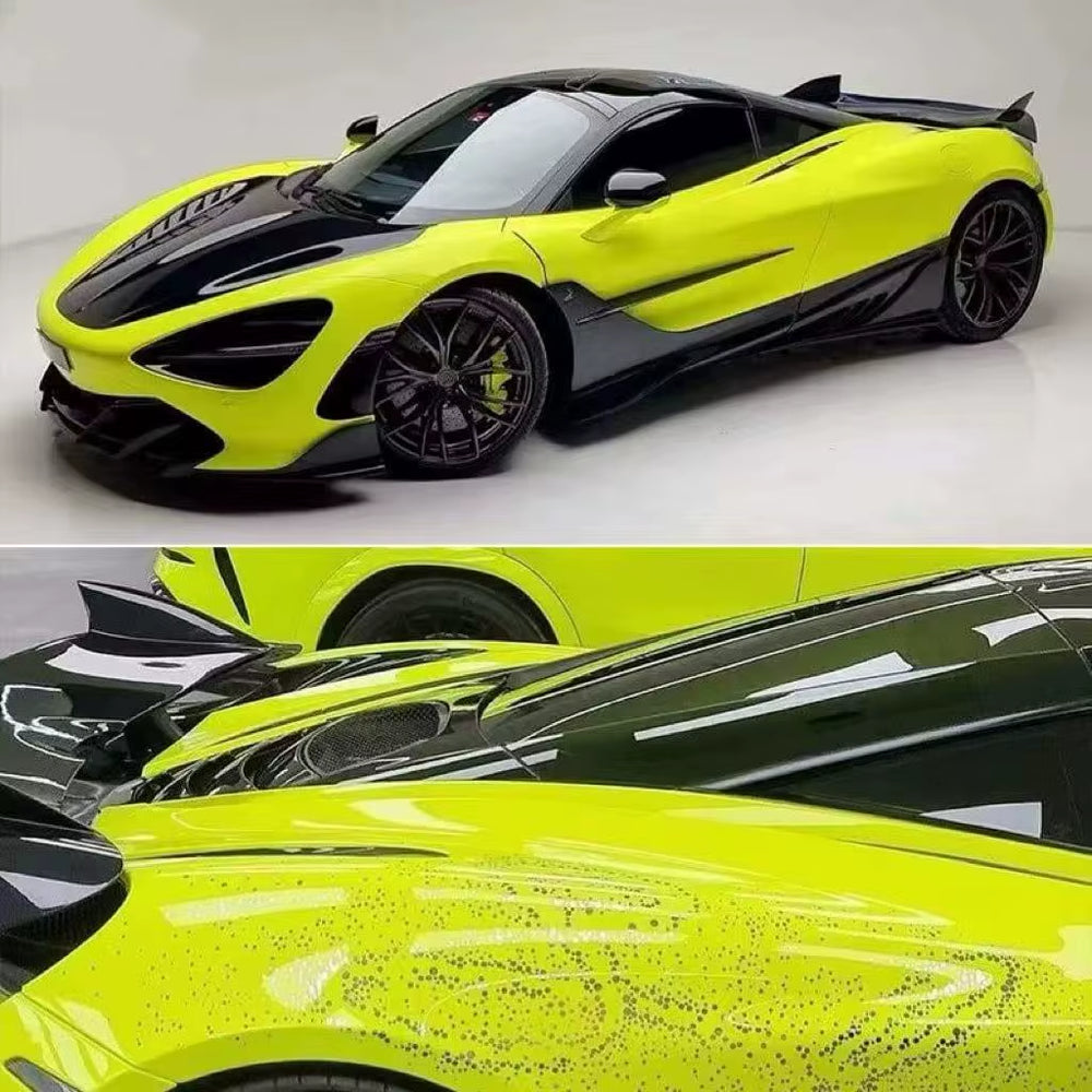 For Mclaren 720S Upgrade TOPCA Style Dry Carbon Front Lip Skirt Rear Diffuser Spoiler Hood Body Kit