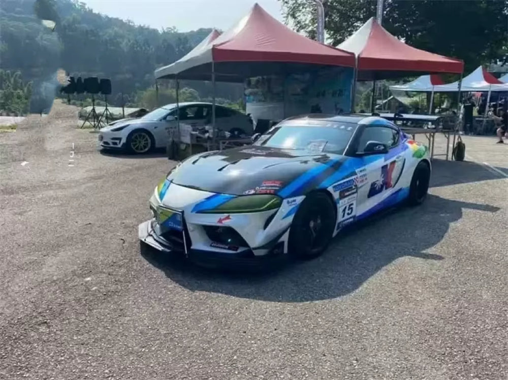 Carbon Fibre VS Style Hood for Toyota Supra A90 A91 MK5 MKV LB Style Engine Cover Air Vent Bonnet Auto Parts