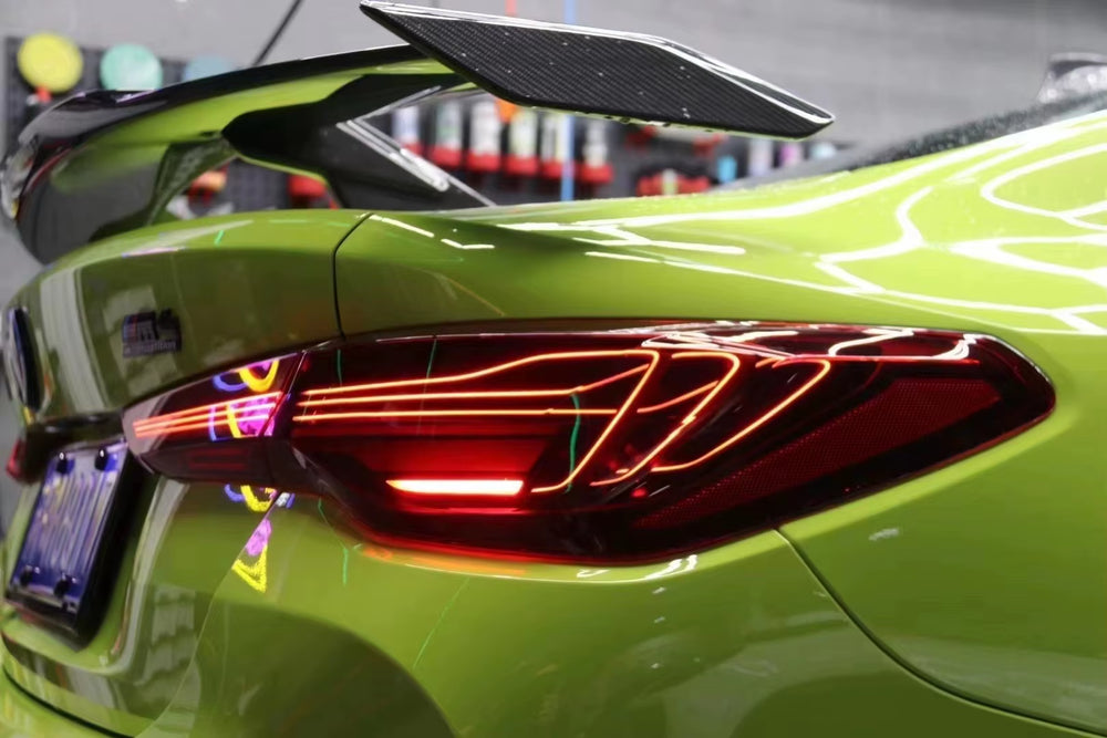 Csl-Style Auto Parts in the Net Tail Light Tail Cover Carbon Fiber for BMW M4 Body Kit