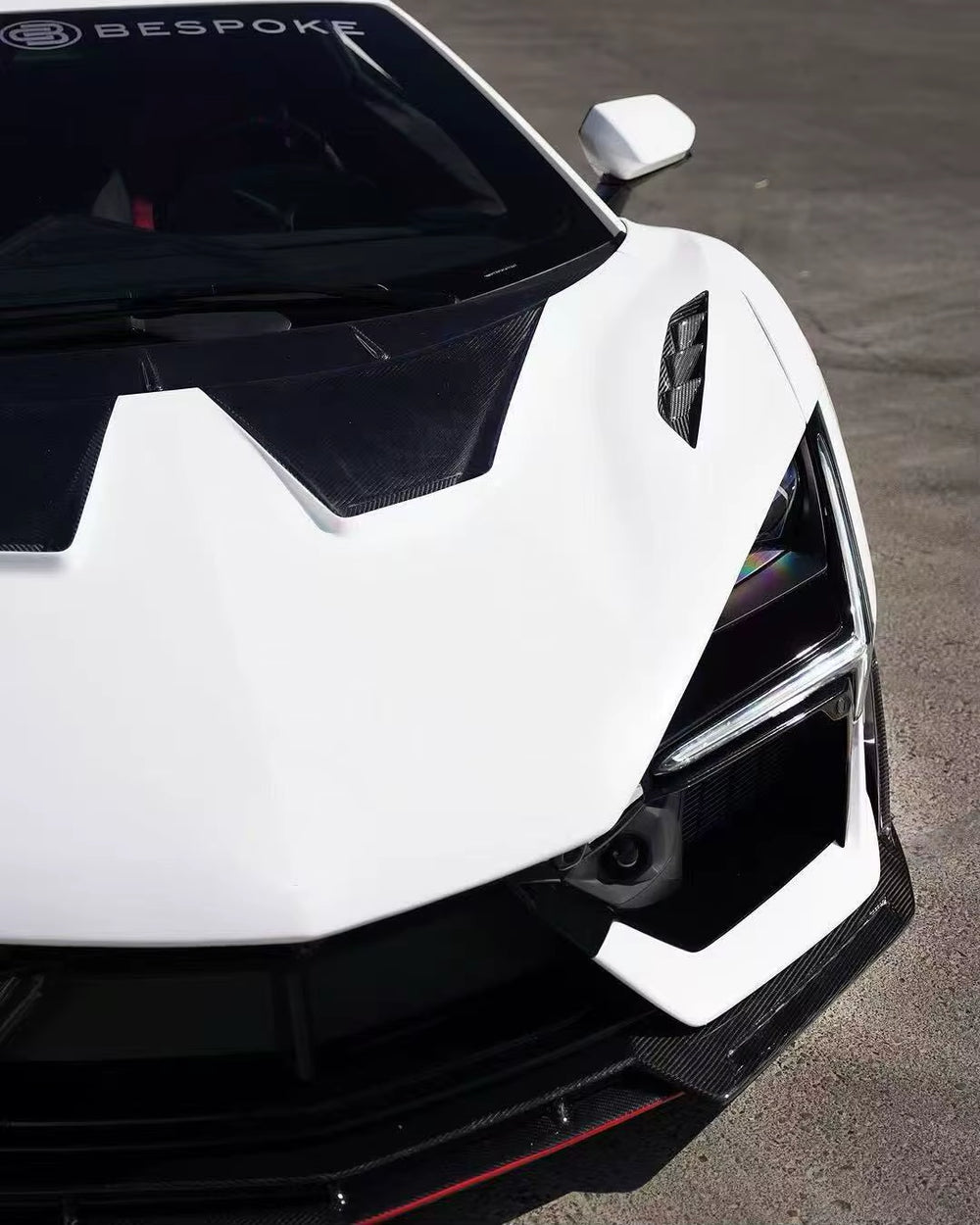 DK Style Dry Carbon Fiber Body Kit for Lamborghini Revuelto Dry Carbon Fiber Front Lip Skirt Rear Diffuser Spoiler Hood Body Kit