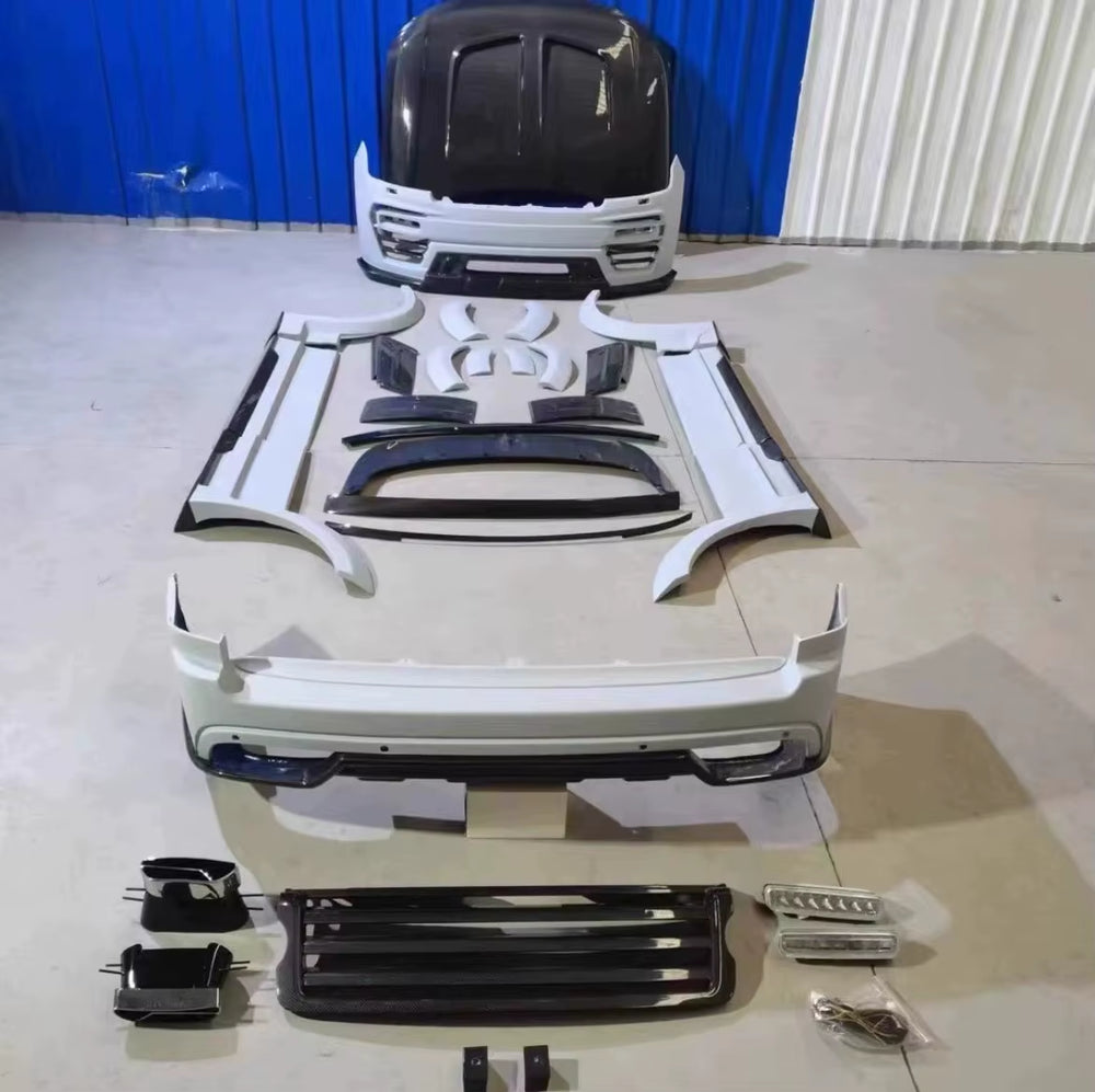 Msy Style Body Kit for Land Range Rover Front and Rear Bumper Wide Diffuser Spoiler Hood