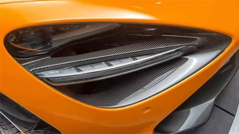 For Mclaren 720S OEM Original Dry Carbon Fiber Lampshade Headlight Decoration Accessories