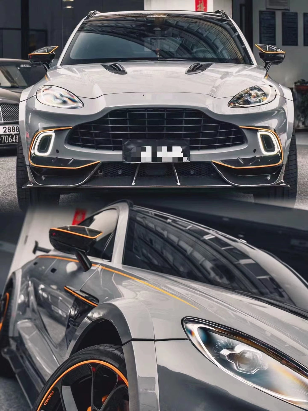 Msy Style Front and Rear Bumper Spoiler Carbon Fiber Body Kit for Aston Martin Dbx Body Kit