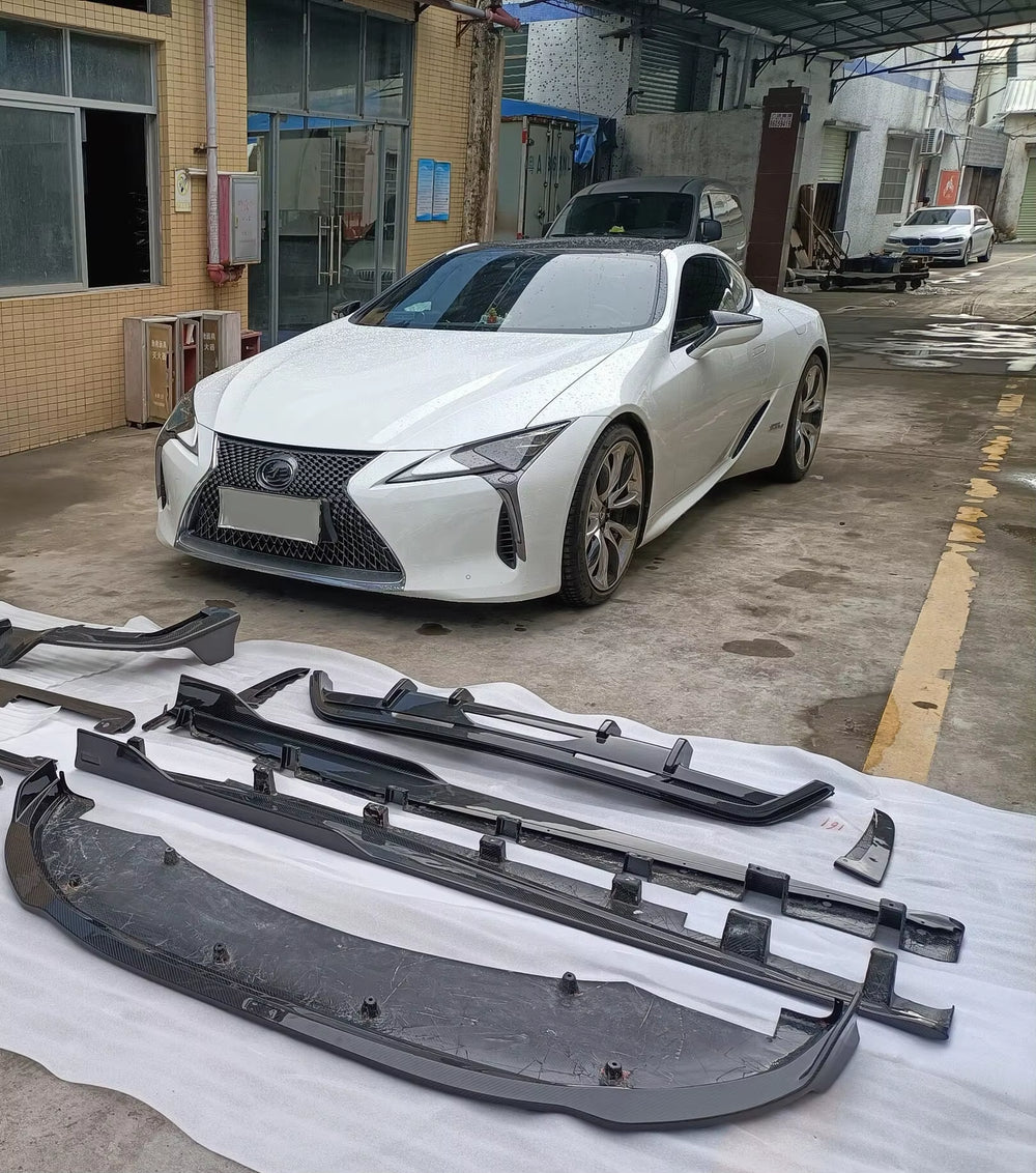 Carbon Fiber Tm Style Body Kit for Lexus Lc500/Lc500H Front Lip Side Skirts Rear Diffuser Bumper
