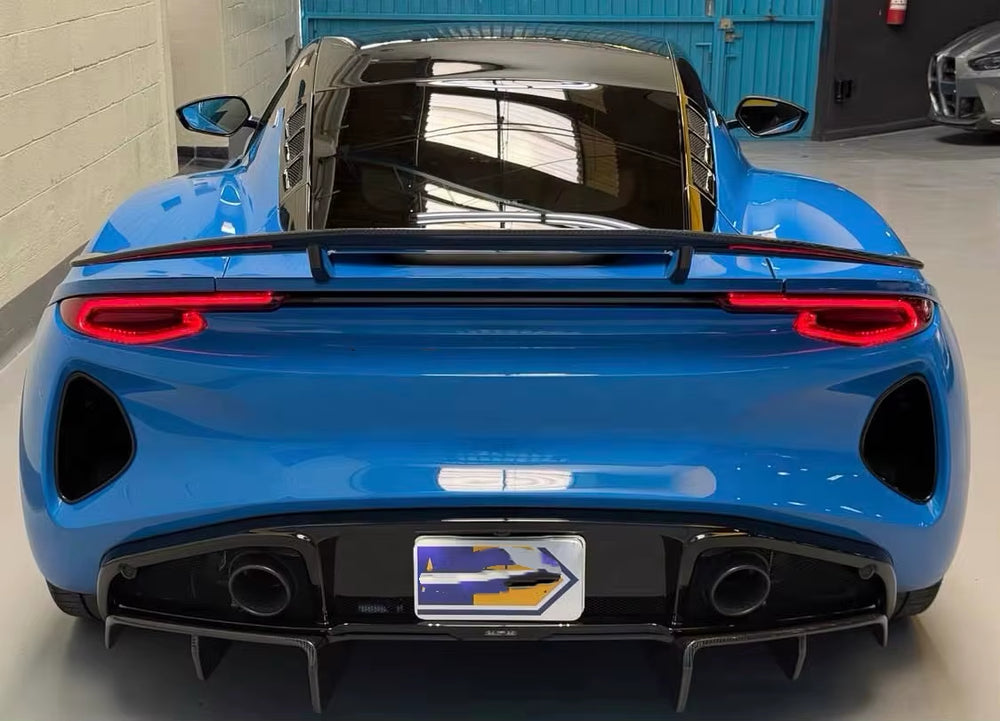 Lotus Emira V-Style Dry Carbon Fiber Rear Diffuser Spoiler Body Kit Upgrade