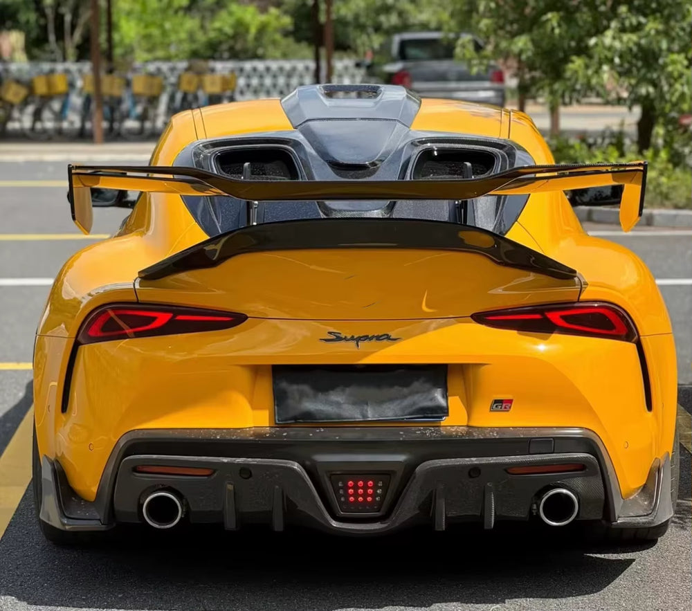 For Toyota Supra A90 Spoiler Wing Carbon Fiber Rear Trunk High Wing Spoile Robt Style for 2019 2020 Toyota Supra Tail Body Kit