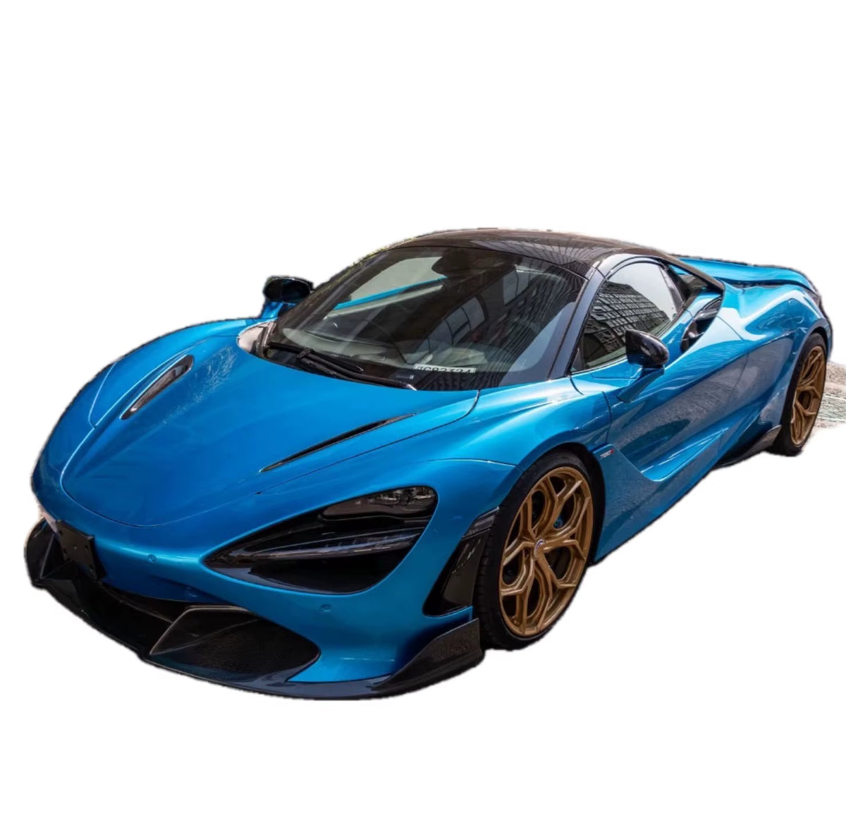 High Quality Dry Carbon Fiber V-Style Body Kit for Mclaren 720S Front Lip Skirt Rear Diffuser Spoiler Fender