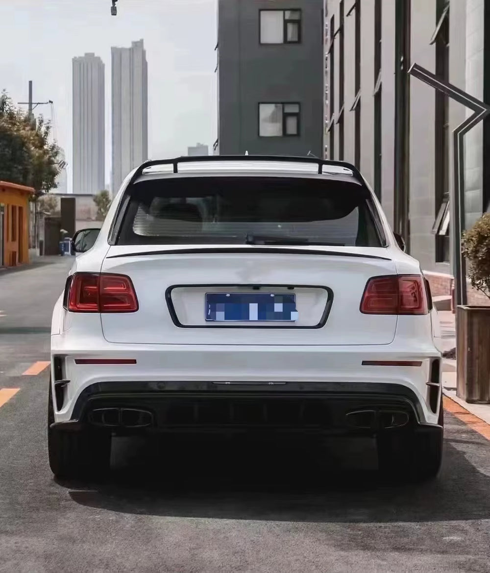 Body Kit M Style for Bentley Bentayga Carbon Fiber Mix Fiberglass Wide Bumper Engine Hood Rear Spoiler