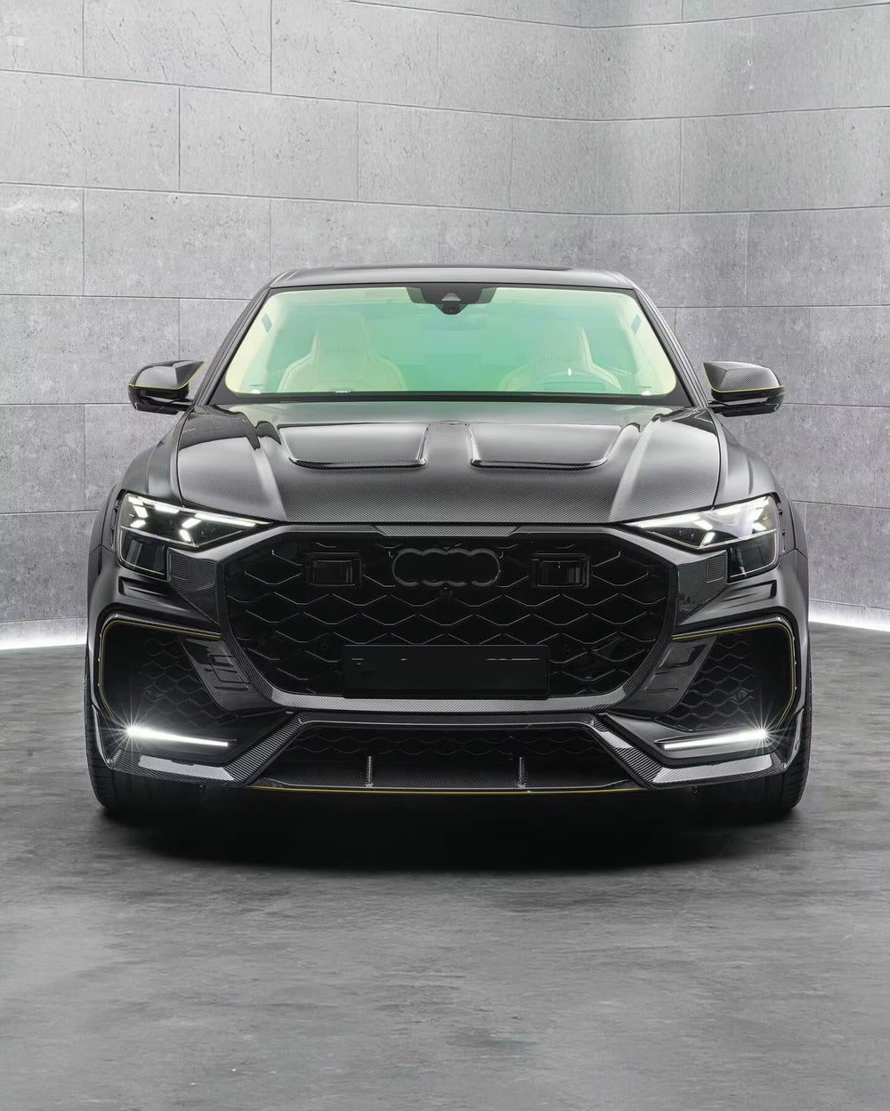 New MSY Sty Dry Carbon Fiber Body Kit for 2025 Audi Q8 RSQ8 Front Lip Side Skirt Rear Diffuser Spoiler Top Wing Bumper Hood