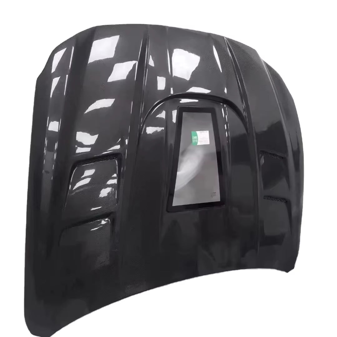 Transparent Glass Style Carbon Fiber Hood for Maserati Quattroporte 2013-2018 Body Kit