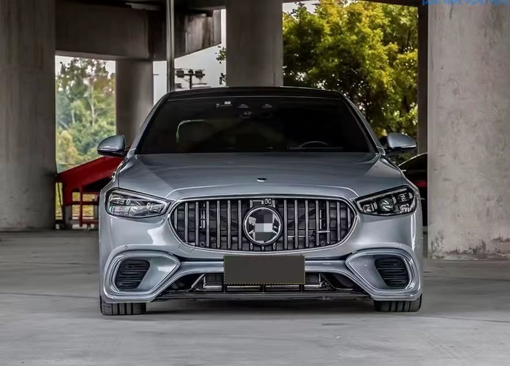 Front Rear Bumper Diffuser Body Kit for Mercedes Benz S-Class W223 2021 2022 2023 Upgrade to S63 Amg Body Kit