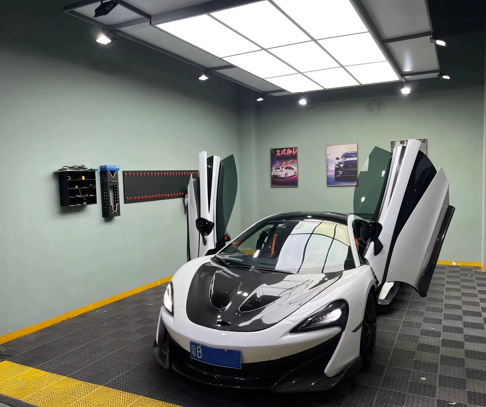 600Lt Style Carbon Fiber Body Kit for Mclaren 540C 570S Upgrade 600Lt Front Bumper Rear Bumper Side Skirt Hood Spoiler