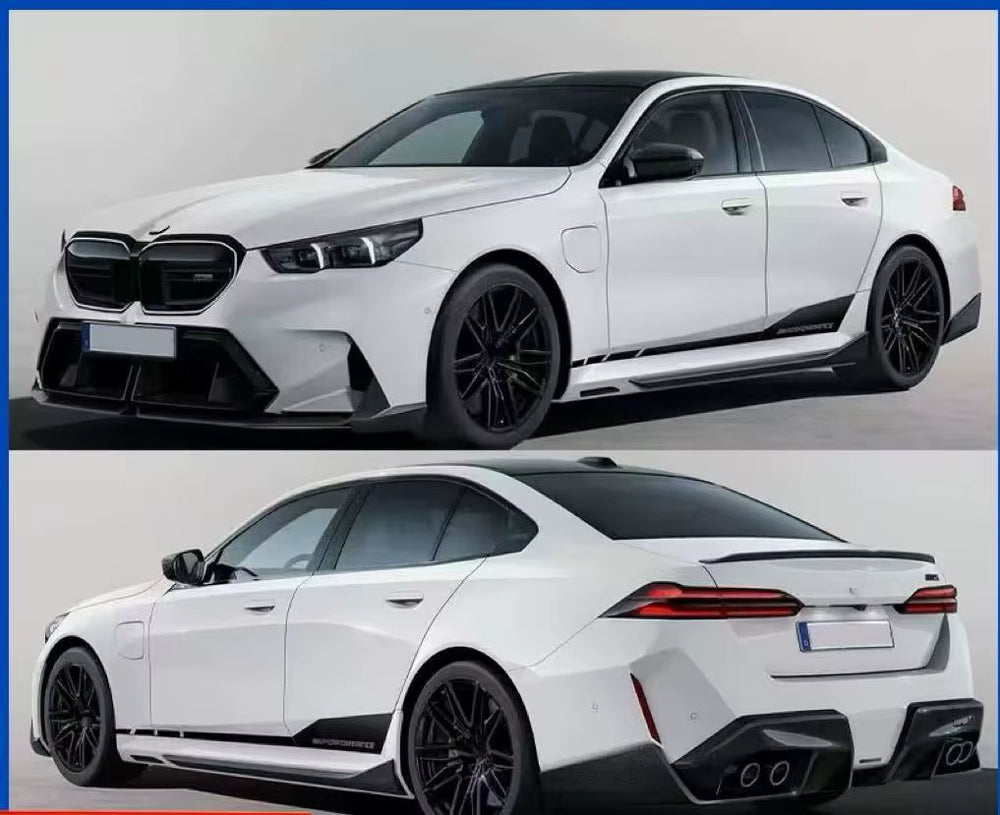Mp Style Dry Carbon Fiber Body Kit for BMW M5 G90 2024+ Front Lip Skirt Rear Diffuser Spoiler