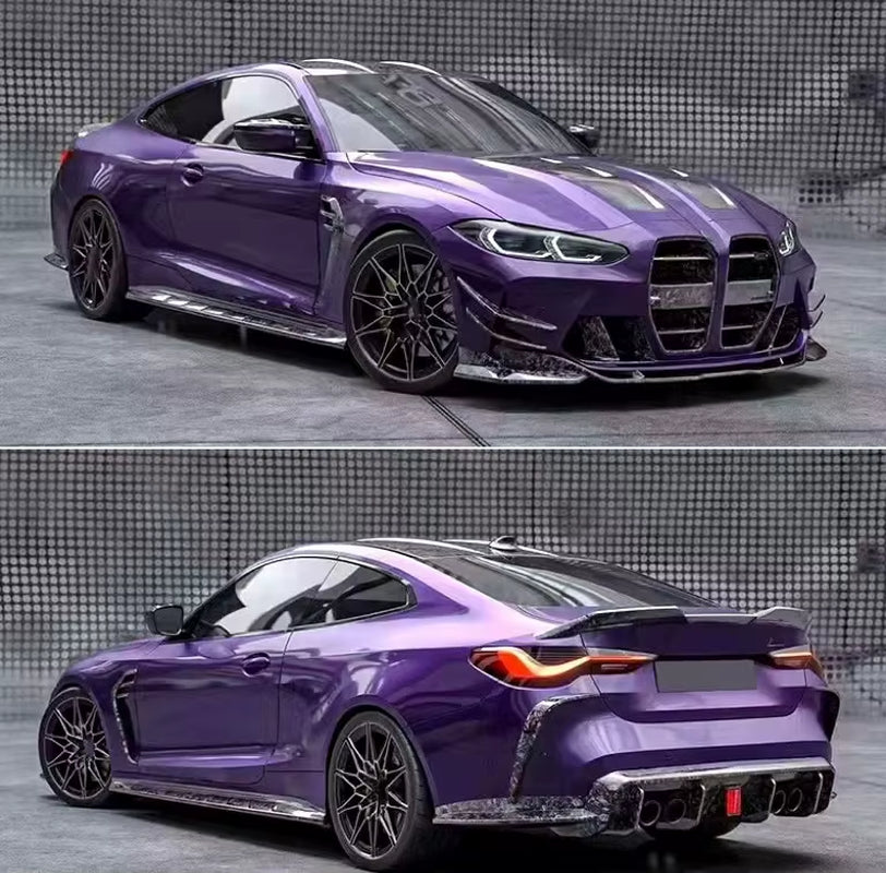 Dry Carbon Fiber Body Kit for BMW M3 M4 G80 G82 CA Style Front Bumper Front Lip Rear Diffuser Spoiler Grill