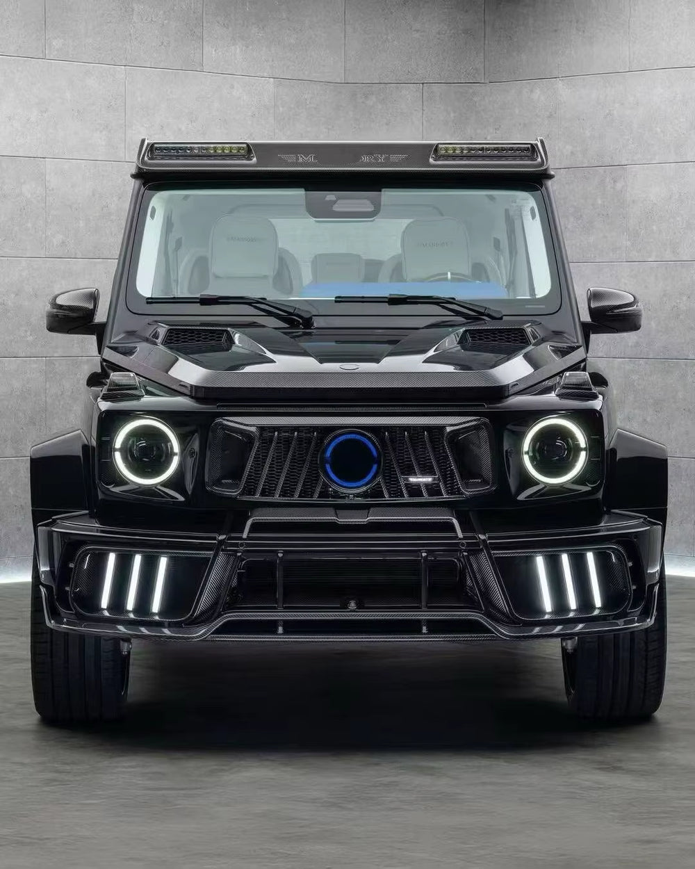 MSY Style Forged Dry Carbon Fiber Body Kit for Mercedes-Benz G-Class W464 W465 Front and Rear Bumper Spoiler Hood Wide Body Kit