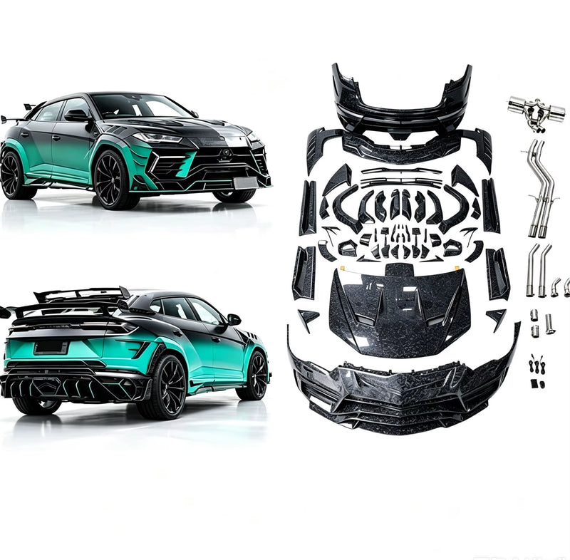 Dry Carbon MS Style Car Accessories for Lamborghini Urus Front Rear Bumper Hood Spoiler Bodykit