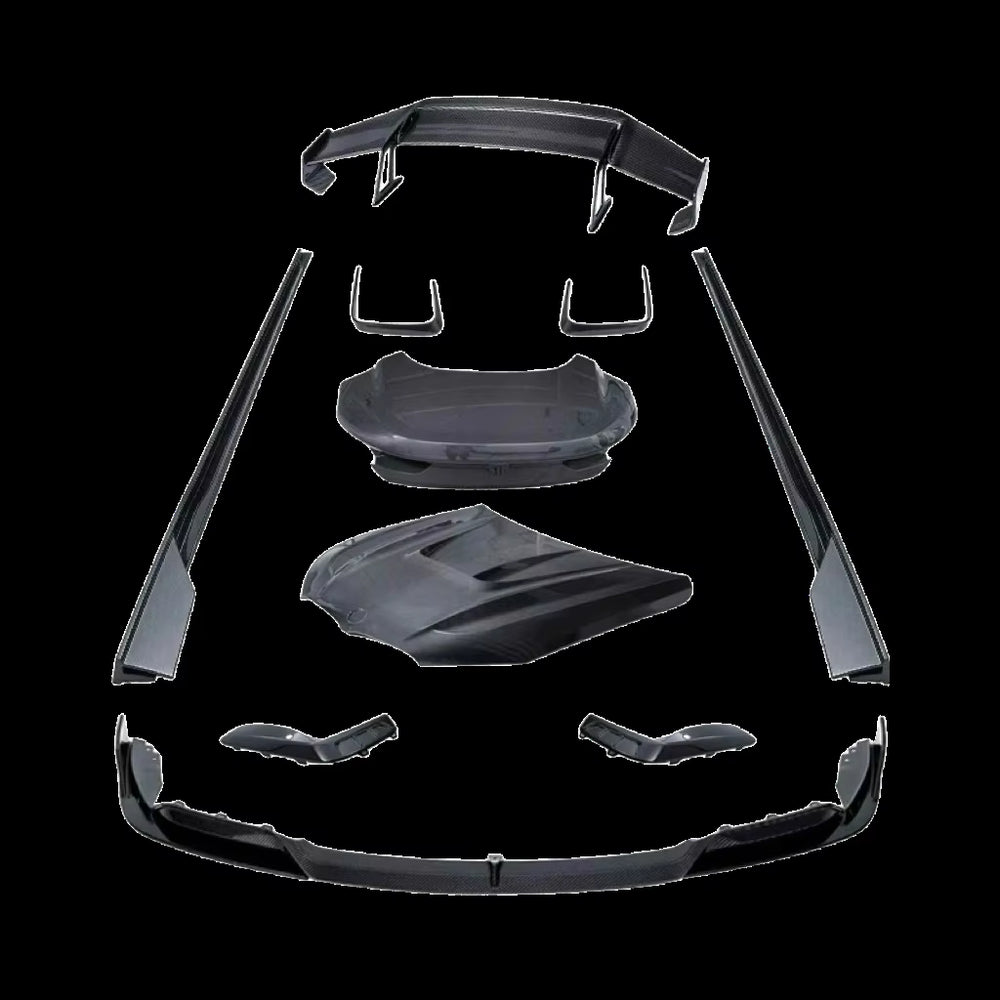 High Quality Dry Carbon Fiber Body Kit for BMW M8 Upgrade PK Style Front Bumper Front Lip Side Skirt Rear Diffuser Spoiler Hood
