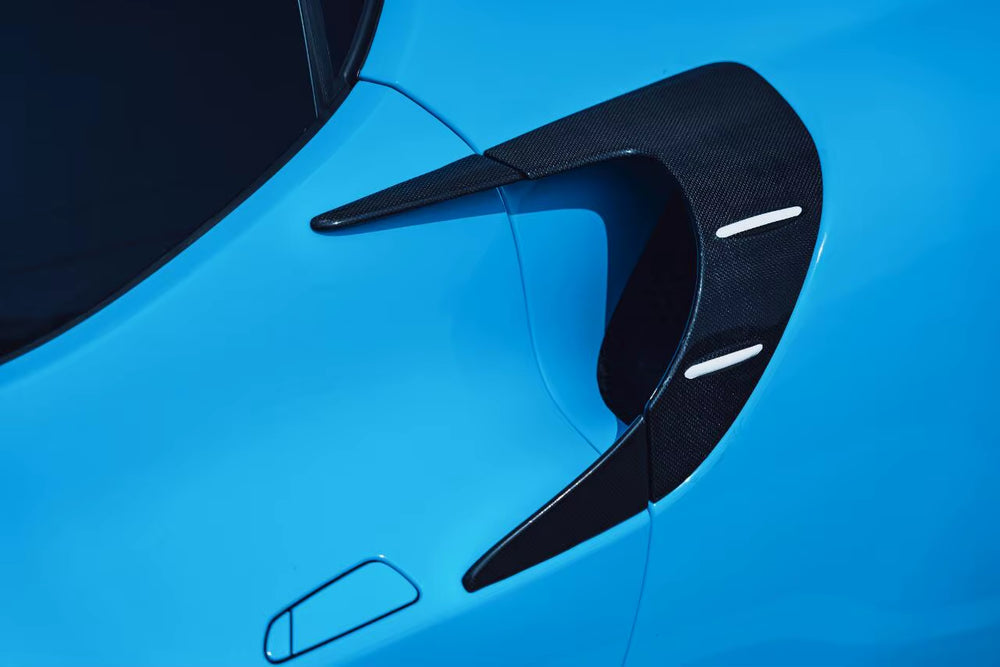 BFA Style Dry Carbon Fiber Body Kit for Ferrari 296 Front Lip Rear Diffuser Spoiler Engine Air Vent Rear Ducktail Diffuser