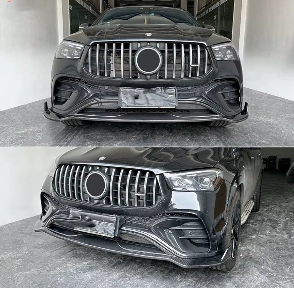 LD Style Carbon Fiber Body Kit for Mercedes Benz GLE Class W167 C167 (2024+) - Front Lip and Rear Diffuser Spoiler