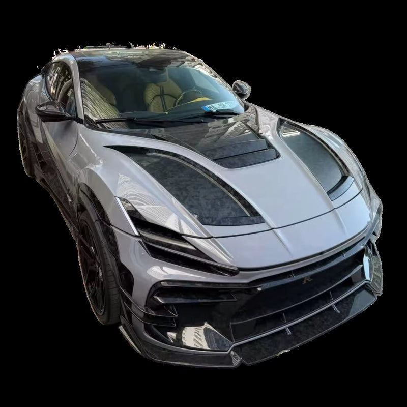 Car Bumper KA Style Dry Carbon Fiber Engine Hoods Spoiler Car Fenders for Ferrari Purosangue FUV Body Kit Upgrade