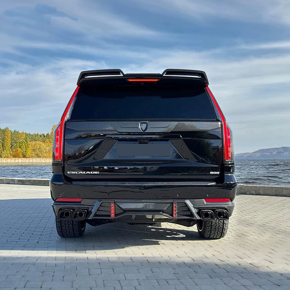 LD Style Dry Carbon Fiber Body Kit for Cadillac Escalade V 2025+ Fiber Front Lip Skirt Rear Diffuser Spoiler Hood Body Kit