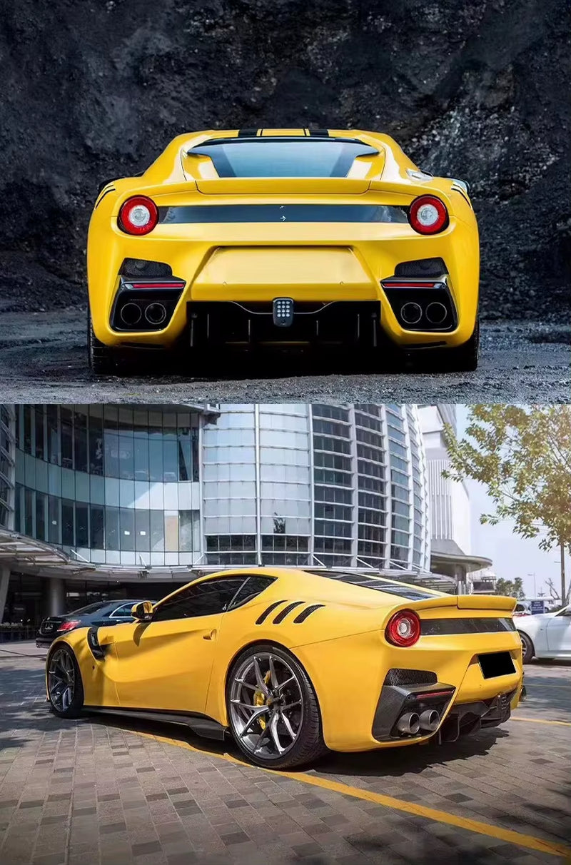 TDF Style Body Kit for Ferrari F12 Front and Rear Bumper Side Skirt Fender Wide Body Kit