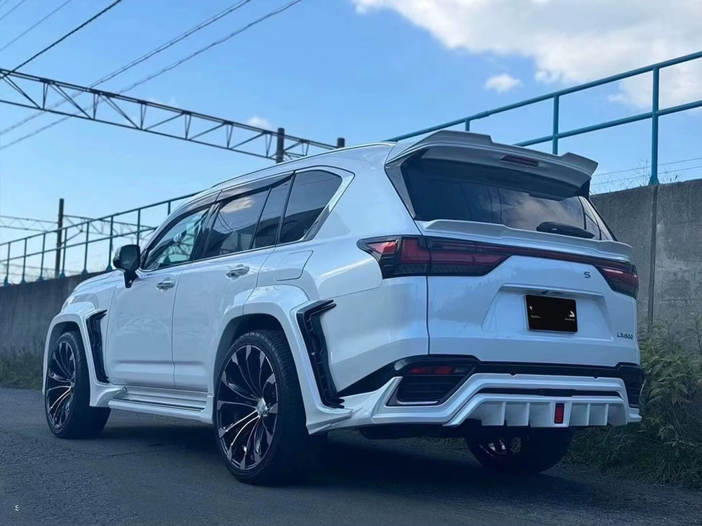 For Lexus LX600 Wd Style Wide Body Kit Eyebrow Wheel Auto Part Front Lip Rear Diffuser Top Wing