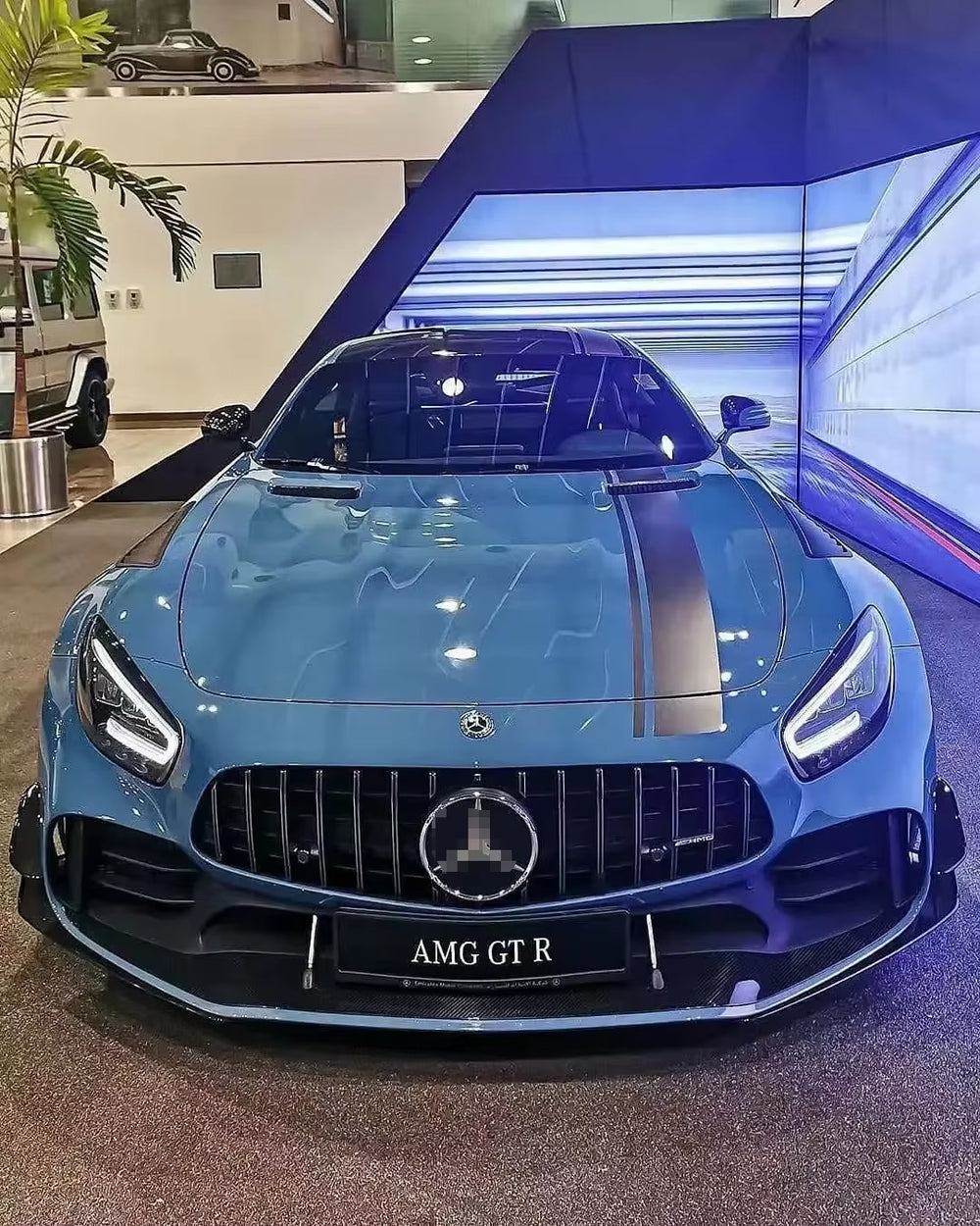 Car Bumper for Mercedes-Benz AMG GTS GTS GTC GTR Pro Style Front Bumper Carbon Fiber Body Kit