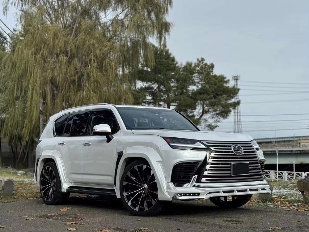 For Lexus LX600 Wd Style Wide Body Kit Eyebrow Wheel Auto Part Front Lip Rear Diffuser Top Wing