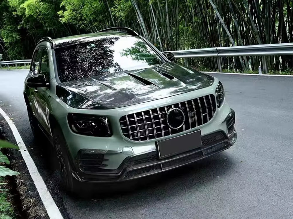 Carbon Fibre Body Kit for Mercedes Benz X247 GLB Carbon Fibre Front Lip Rear Diffuser Spoiler Hood Grille