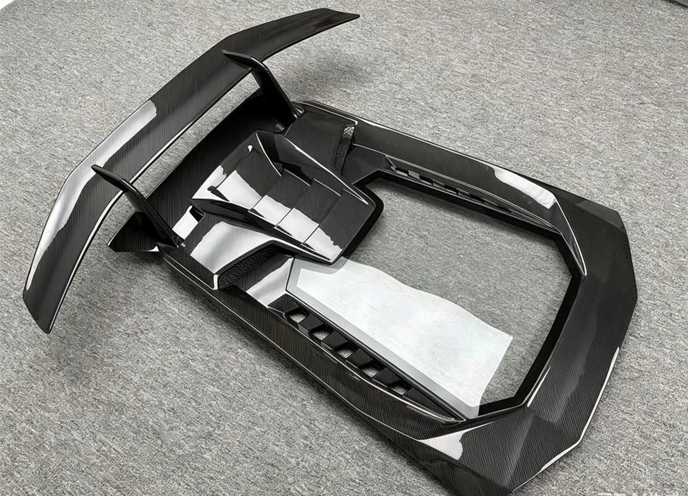 For Lamborghini Huracan LP580 610 Upgrade Performance Carbon Fiber Engine Hood Rear Wing Tail Cover Spoiler
