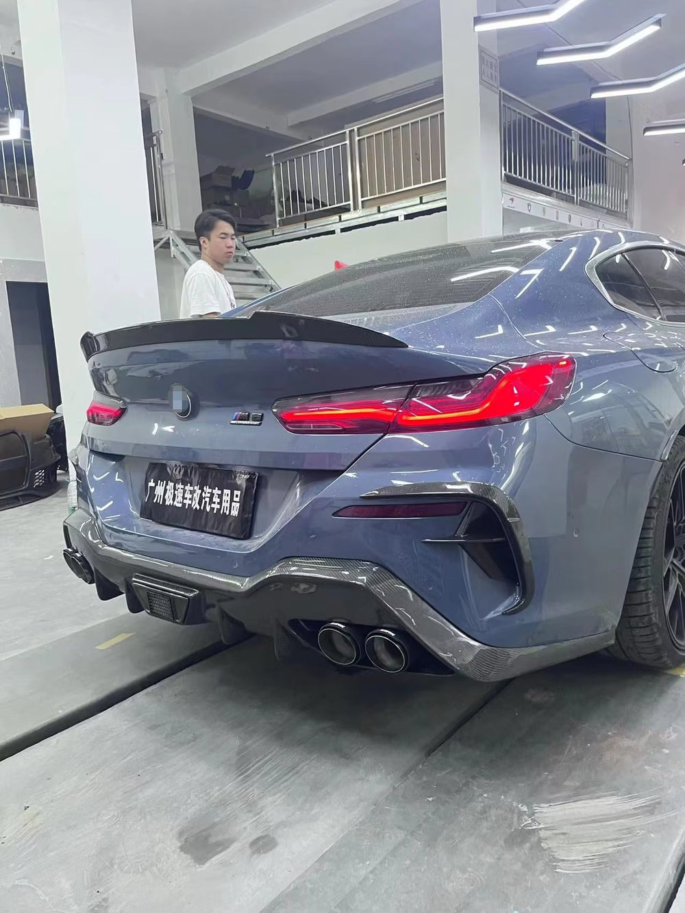 Carbon Fiber Body Kit for BMW 8 Series G14 G15 G16 Modified AC Front and Rear Lip Tail Side Skirt Diffusers