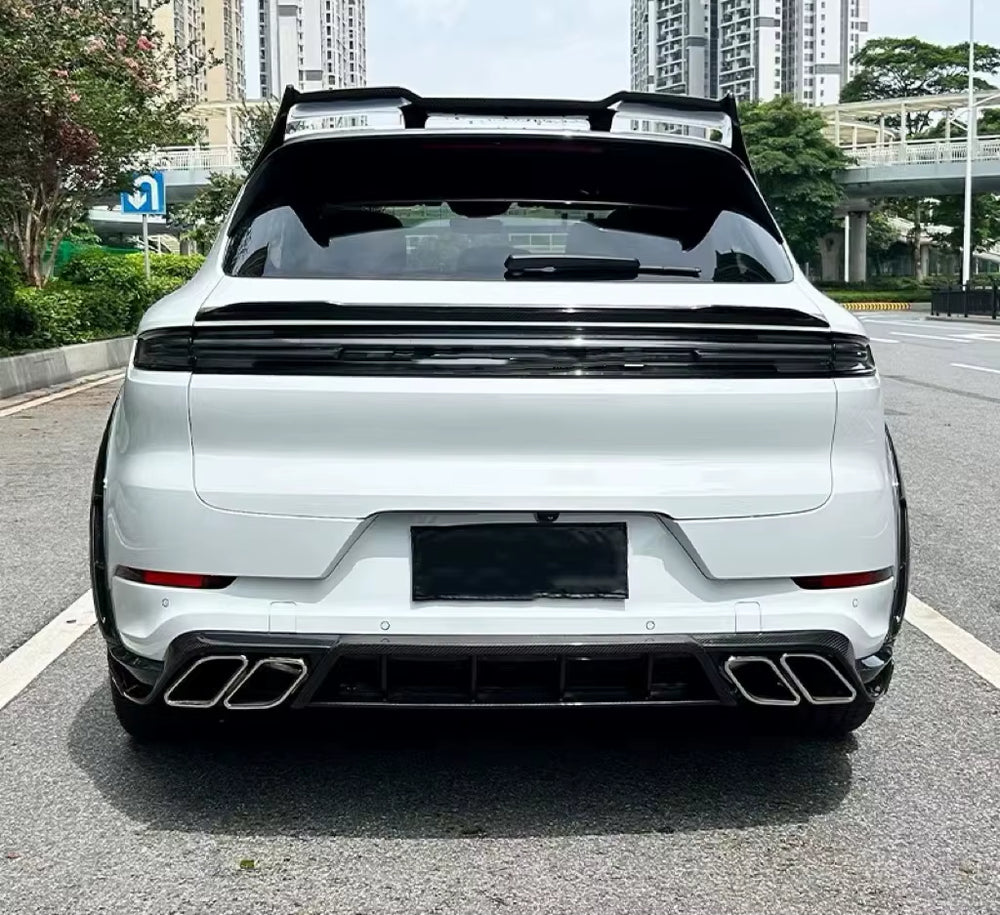 Dry Carbon Fibre Body Kit for Porsche Cayenne 2024+ Upgrade to Msy Style Body Kit Front Lip Skirt Rear Diffuser Spoiler Hood