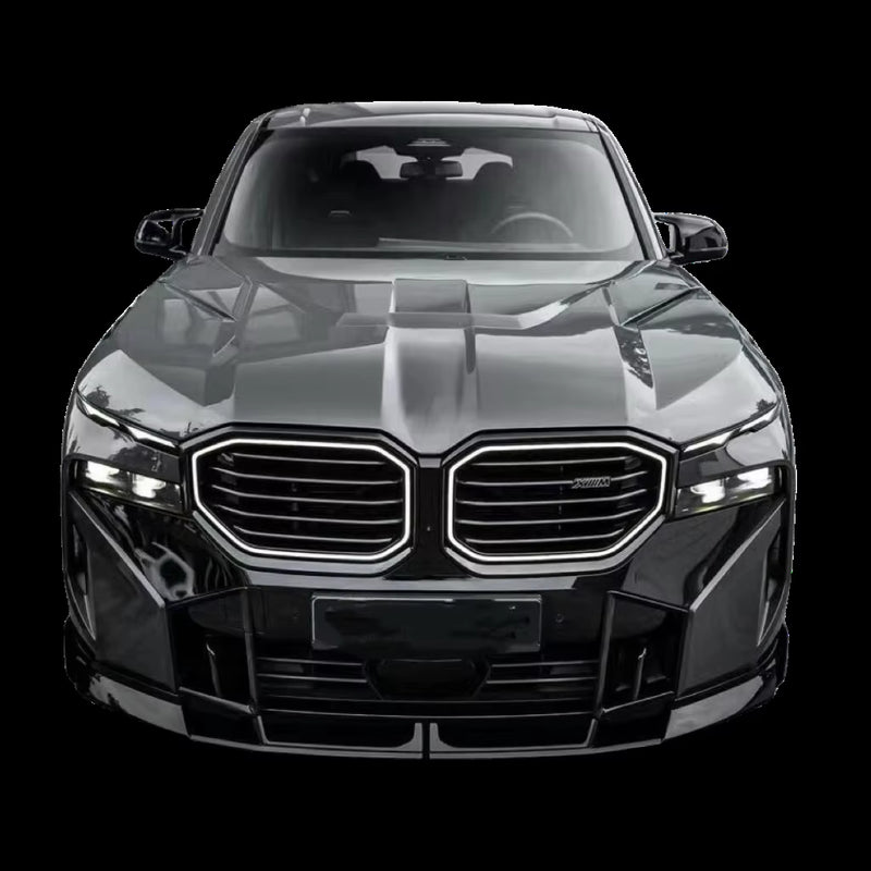 For BMW XM Carbon Fiber Wide Body Kit XM Upgrades Ld-Style Carbon Fiber Front Lip Diffuser Spoiler Hood Wide Bodykit