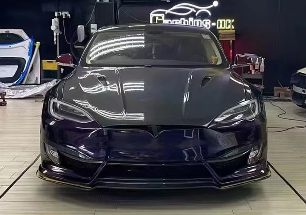 Car Body Kit Auto Body Kit for Tesla Model S 14-23 Carbon Fiber Front Hood