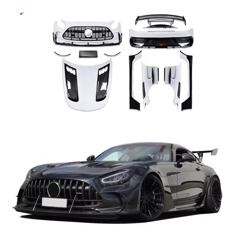 FRP Half Carbon Fiber Body Kit BS Style for Mercedes Benz AMG GT GTS 2015-2018 Front and Rear Bumper Spoilers Wide-Body Body Kit