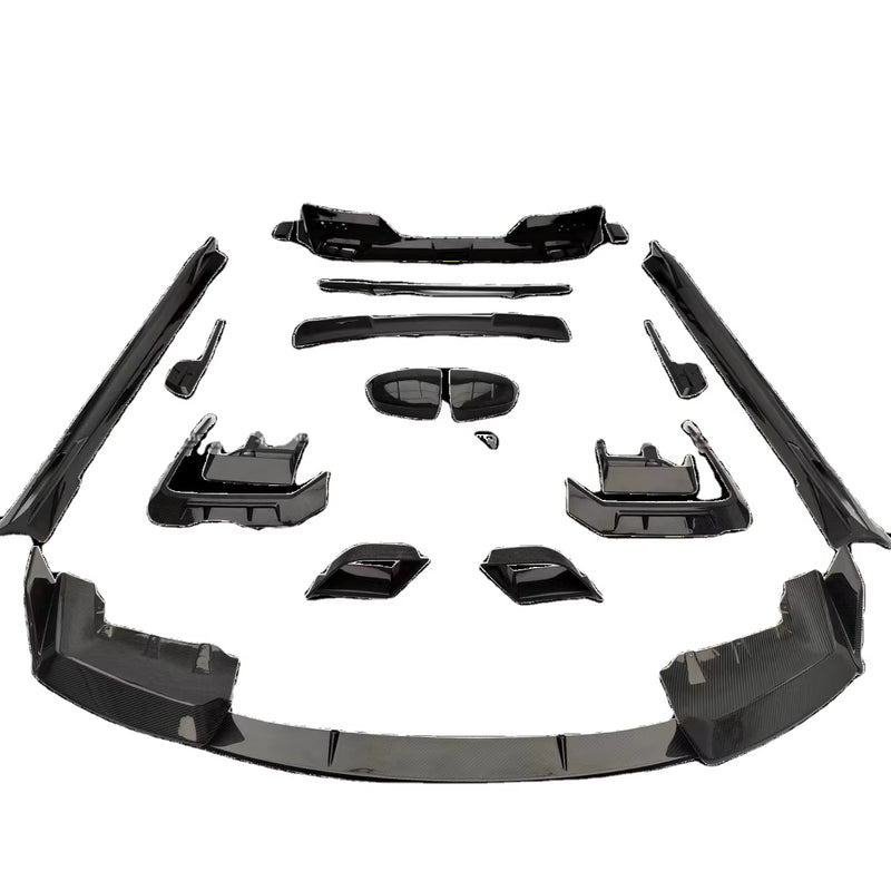 High-Quality Dry Carbon Fiber MSY Style Body Kit for BMW 7 Series G70 Front Lip Skirt Rear Diffuser Spoiler