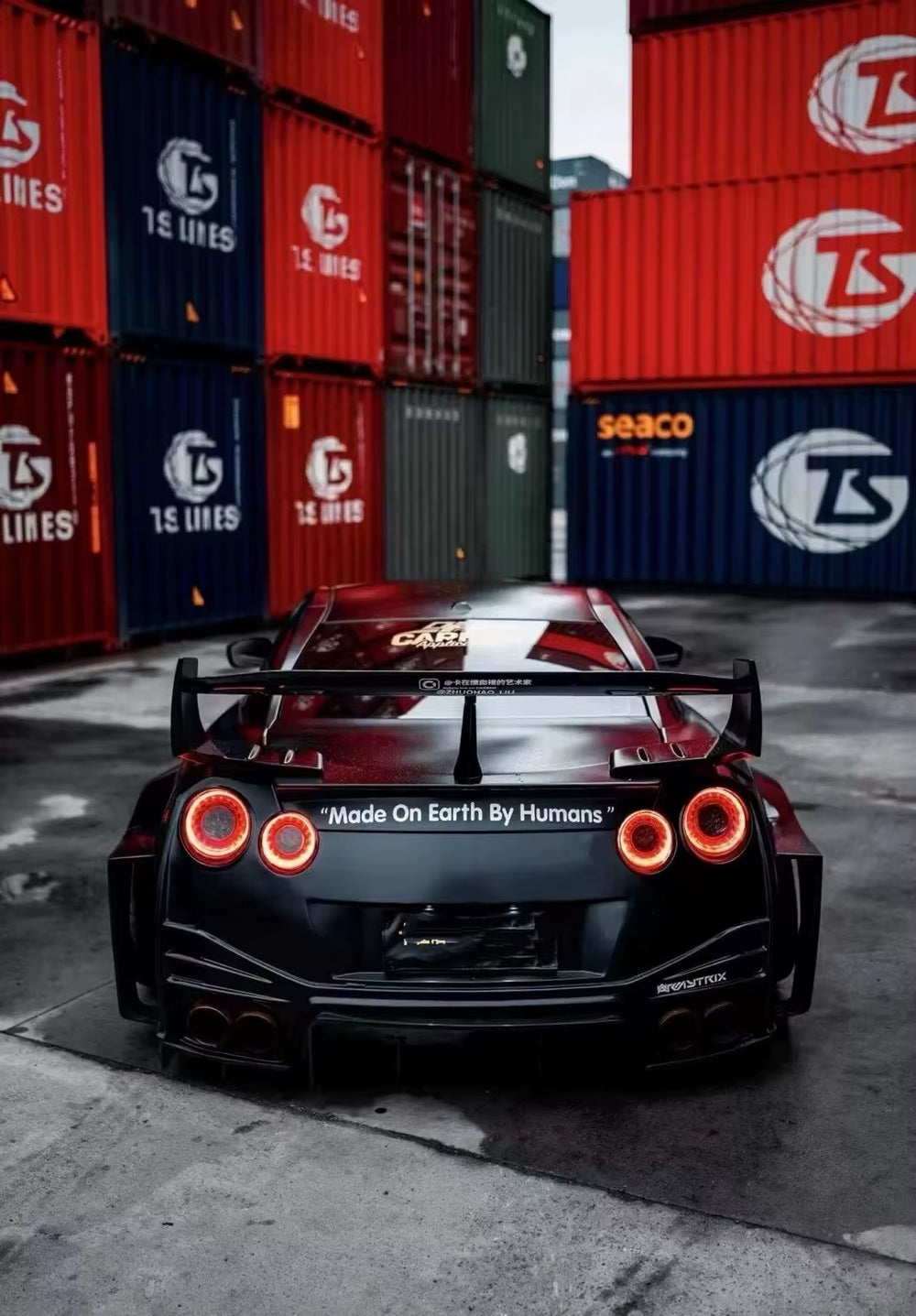 Wide Body Kit for Nissan GTR R35 Upgrade LB V3 Style Front Bumper Side Skirt Engine Hood Rear Bumper Spoiler