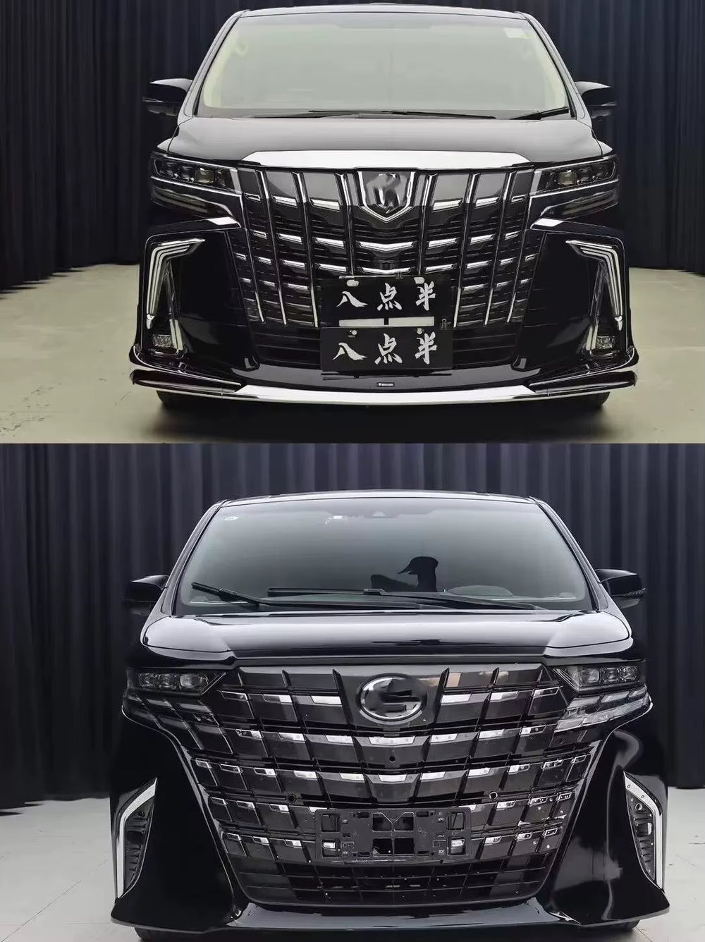 High Quality for Toyota Alphard Vellfire15-22 30 35 Series Upgrade 2024 40 Series Front and Rear Bumper Diffuser Hood Body Kit