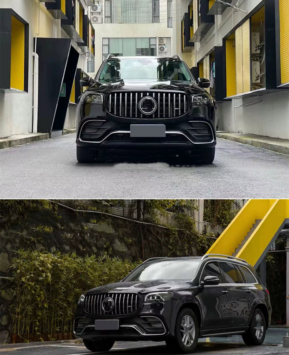 Pp Material Body Kit for Mercedes-Benz Gls450 500 X167 Upgrade Gls63S Amg Front and Rear Bumper Diffuser Spoiler Wide Body