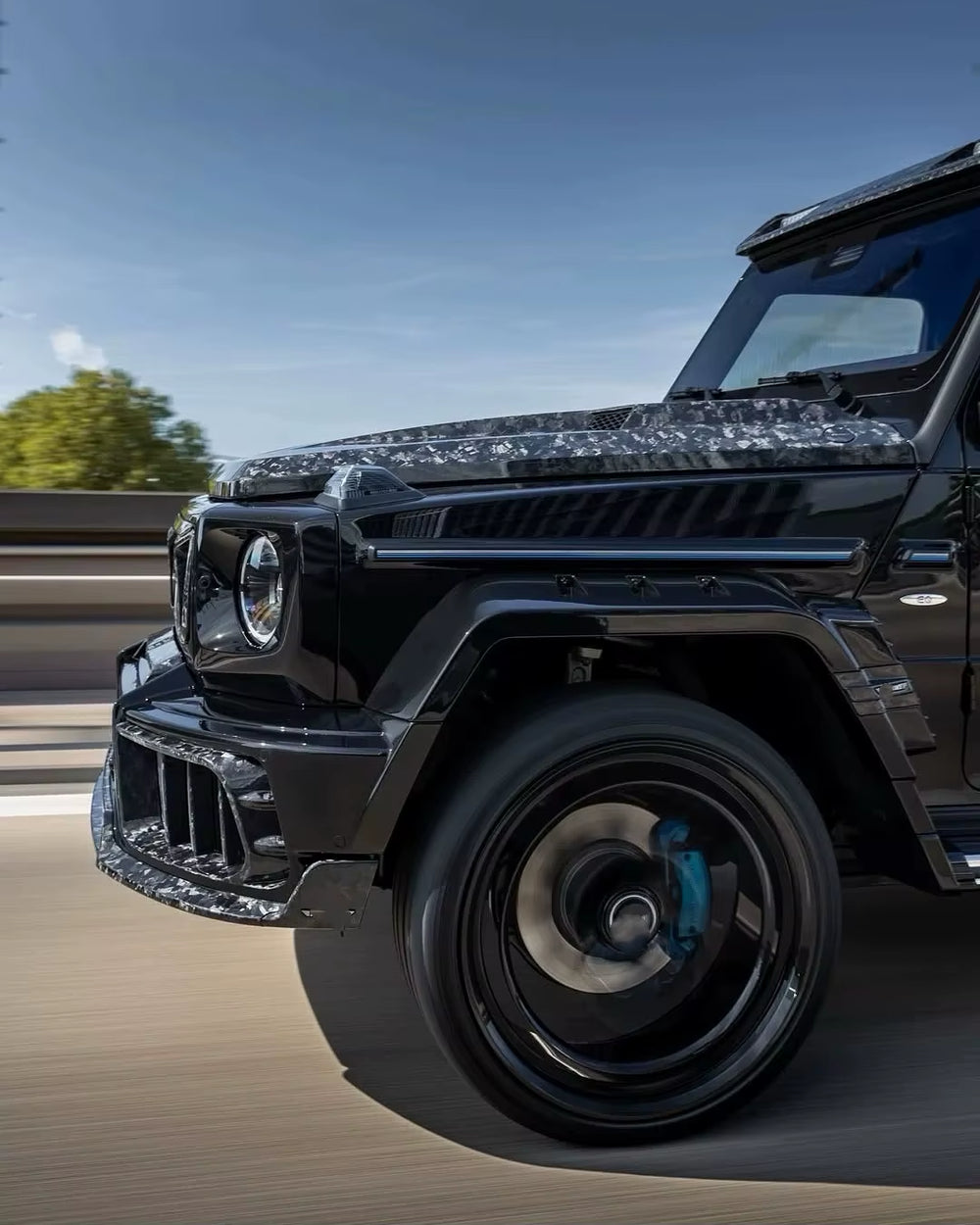 For Mercedes-Benz G Class W465 G500 G63 Upgraded MSY Style Dry Carbon Fiber Front and Rear Bumper Wheel Arches Wide Body Kit