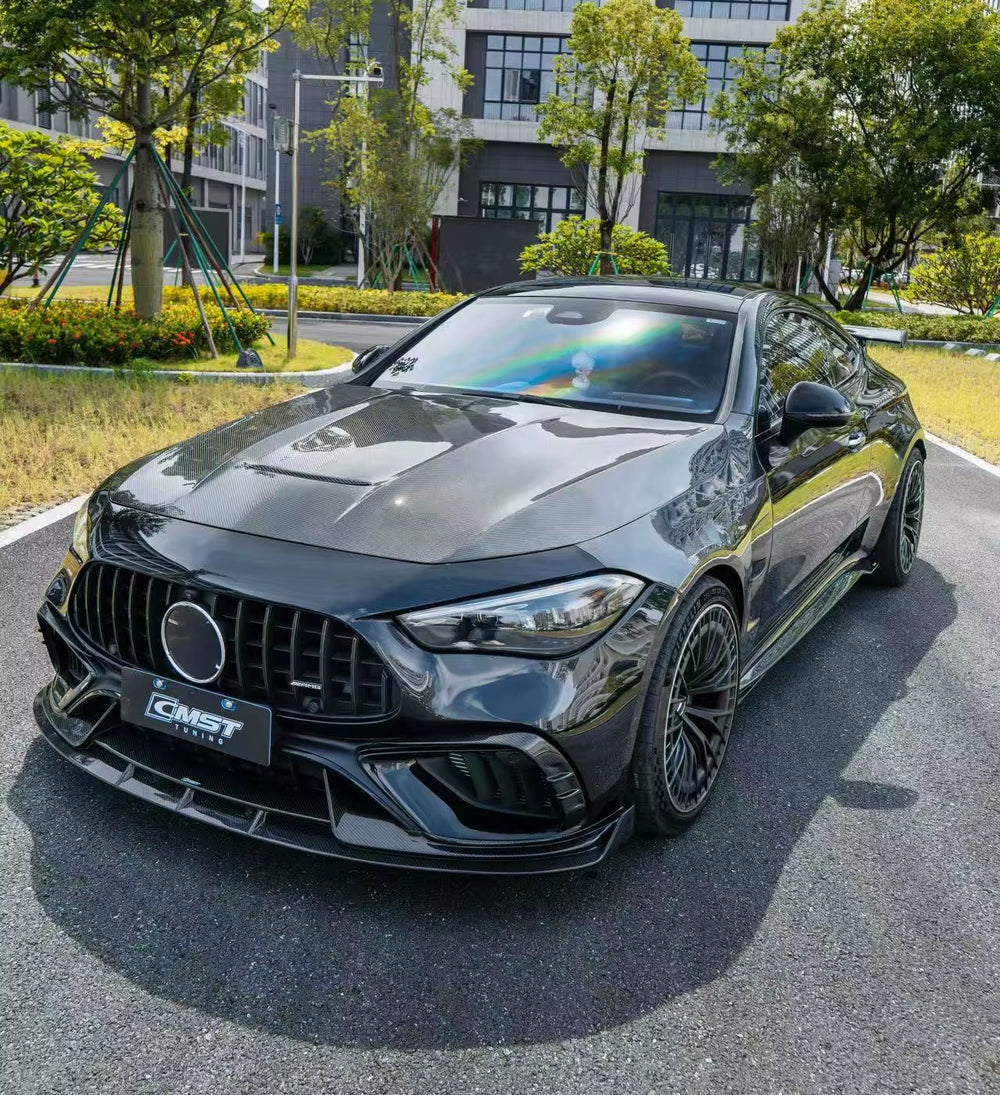 CMST Style Dry Carbon Fiber Body Kit for Mercedes-Benz CLE 53 Carbon Fiber Front Lip Side Skirts Rear Diffuser Spoiler Hood