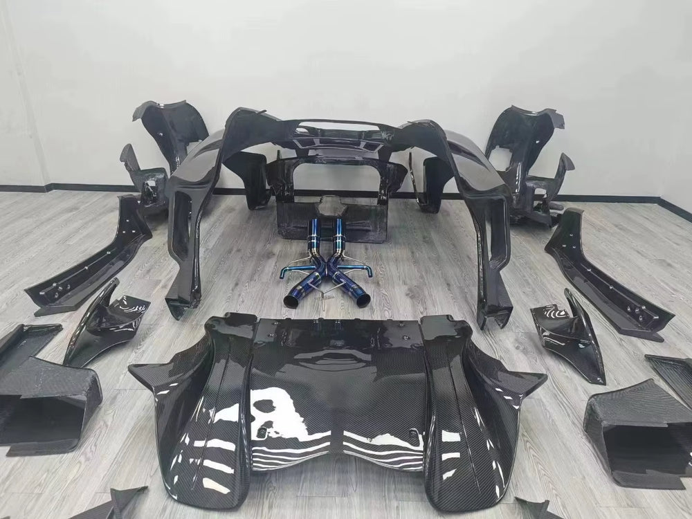 Carbon Fiber Body Kit for Mclaren P1 Body Kit GTR Style Front and Rear Bumper Spoilers
